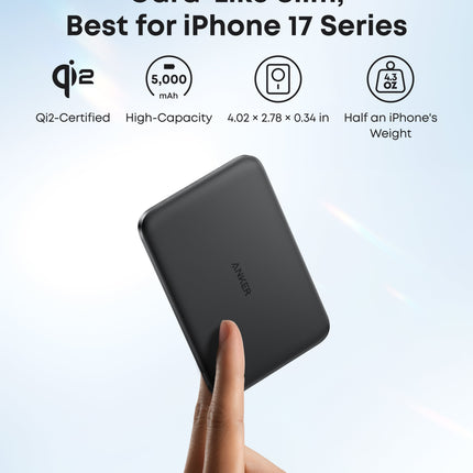 Anker Nano Power Bank (5K, MagGo, Slim)