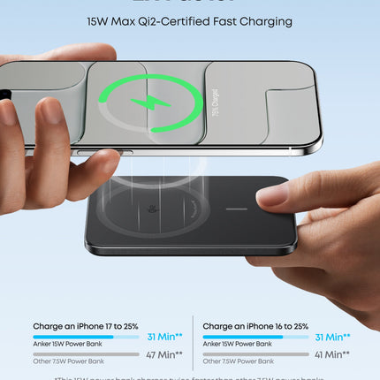 Anker Nano Power Bank (5K, MagGo, Slim)