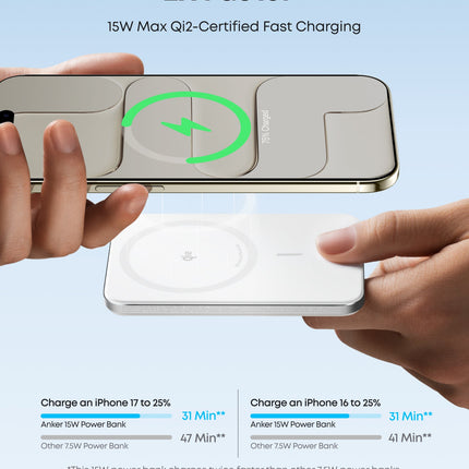 Anker Nano Power Bank (5K, MagGo, Slim)