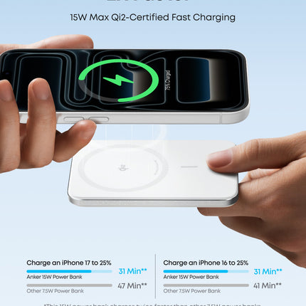 Anker Nano Power Bank (5K, MagGo, Slim)
