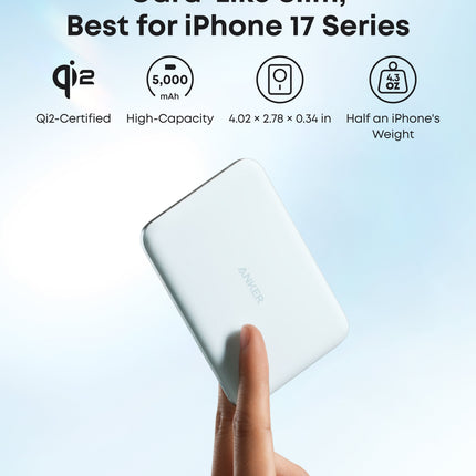 Anker Nano Power Bank (5K, MagGo, Slim)