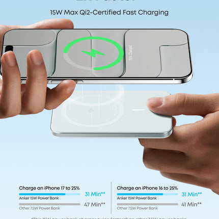 Anker Nano Power Bank (5K, MagGo, Slim)