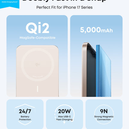 Anker Nano Power Bank (5K, MagGo, Slim)