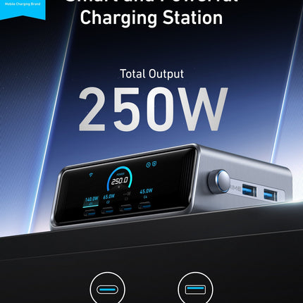 Anker Prime Charger (250W, 6 Ports, GaNPrime)
