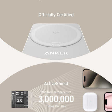 Anker MagGo Wireless Charging Station (Foldable 3-in-1)