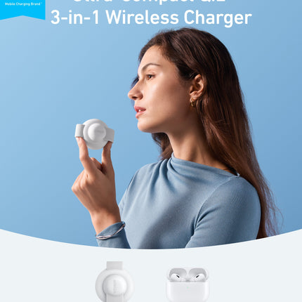Anker MagGo Wireless Charging Station (3-in-1, Foldable Pad)
