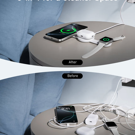 Anker MagGo Wireless Charging Station (3-in-1, Foldable Pad)