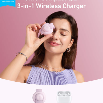 Anker MagGo Wireless Charging Station (3-in-1, Foldable Pad)