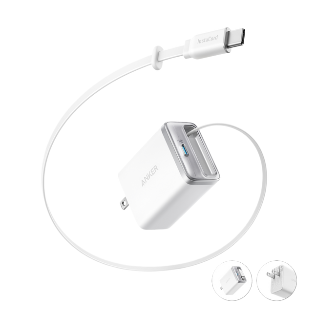 Anker Nano Charger (35W, Built-In Retractable USB-C Cable)