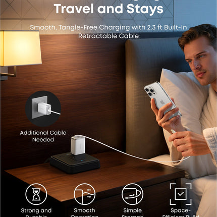 Anker Nano Charger (35W, Built-In Retractable USB-C Cable)