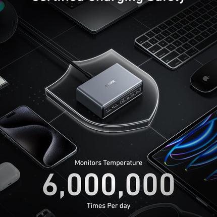 Anker Prime Charger (200W, 6 Ports, GaN)