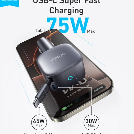 Anker Nano 75W Car Charger