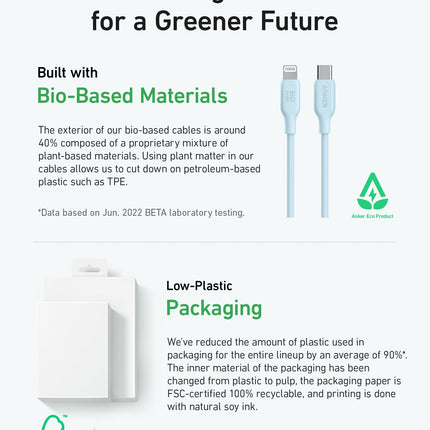 Anker <b>541</b> USB-C to Lightning Cable (Bio-Based)