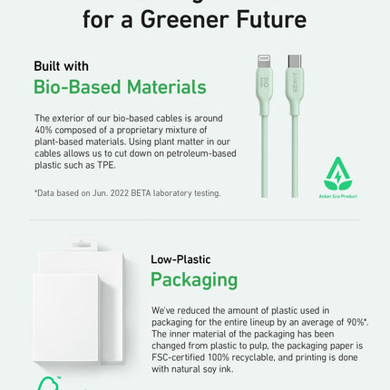 Anker <b>541</b> USB-C to Lightning Cable (Bio-Based)