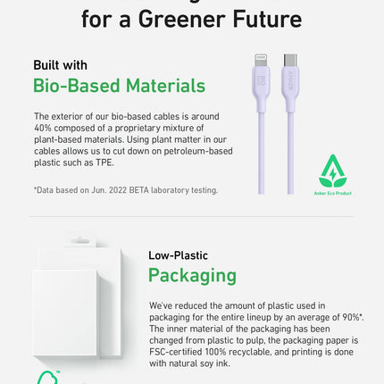 Anker <b>541</b> USB-C to Lightning Cable (Bio-Based)