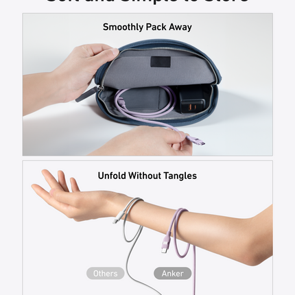 Anker USB-C to USB-C Cable (3 ft / 6 ft, 240W, Upcycled-Braided)