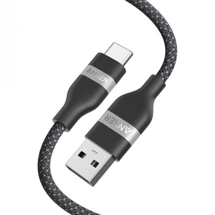 Anker USB-A to USB-C Cable (3 ft/6 ft, Upcycled-Braided)