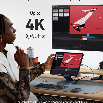 Anker <b>551</b> USB-C Hub (8-in-1, Tablet Stand)