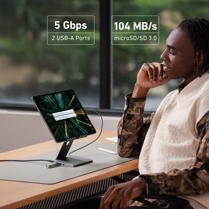 Anker <b>551</b> USB-C Hub (8-in-1, Tablet Stand)