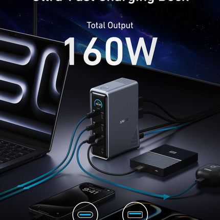 Anker Prime Charging Docking Station (14-in-1, Dual Display, 160W)