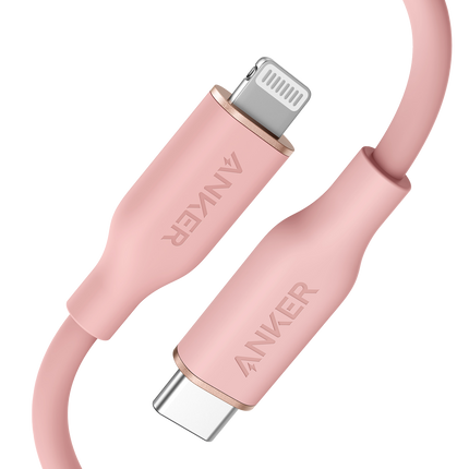 Anker <b>641</b> USB-C to Lightning Cable (Flow, 3 ft Silicone)