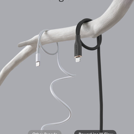 Anker <b>641</b> USB-C to Lightning Cable (Flow, 3 ft Silicone)