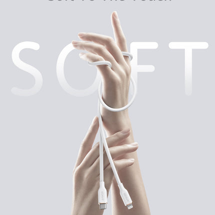 Anker <b>641</b> USB-C to Lightning Cable (Flow, 3 ft Silicone)