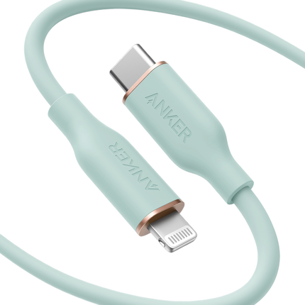 Anker <b>641</b> USB-C to Lightning Cable (Flow, 3 ft Silicone)