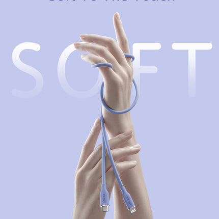 Anker <b>641</b> USB-C to Lightning Cable (Flow, 3 ft Silicone)