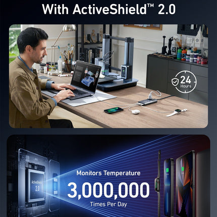 Anker <b>727</b> Charging Station (GaNPrime 100W)