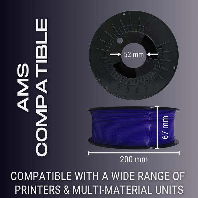 American Blue AF 1.75mm PLA+ Filament  Made in the USA!