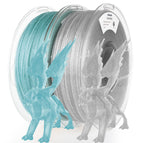 Shiny Glitter Silver & Shiny Glitter Sky Blue / U.S. to U.S.