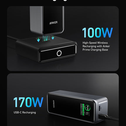 Anker Prime 27,650mAh Power Bank (250W) and 100W Charging Base