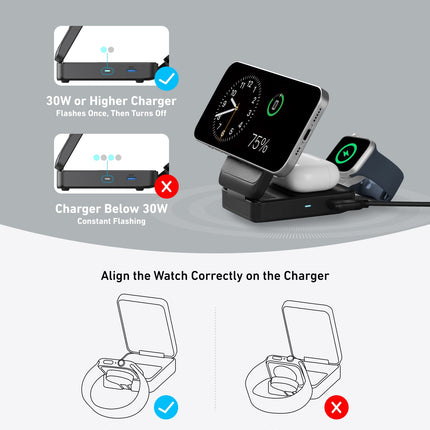 Anker MagGo Wireless Charging Station (Foldable 3-in-1)
