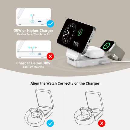 Anker MagGo Wireless Charging Station (Foldable 3-in-1)