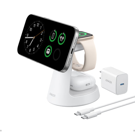 Anker MagGo Wireless Charging Station (3-in-1, Dock Stand)