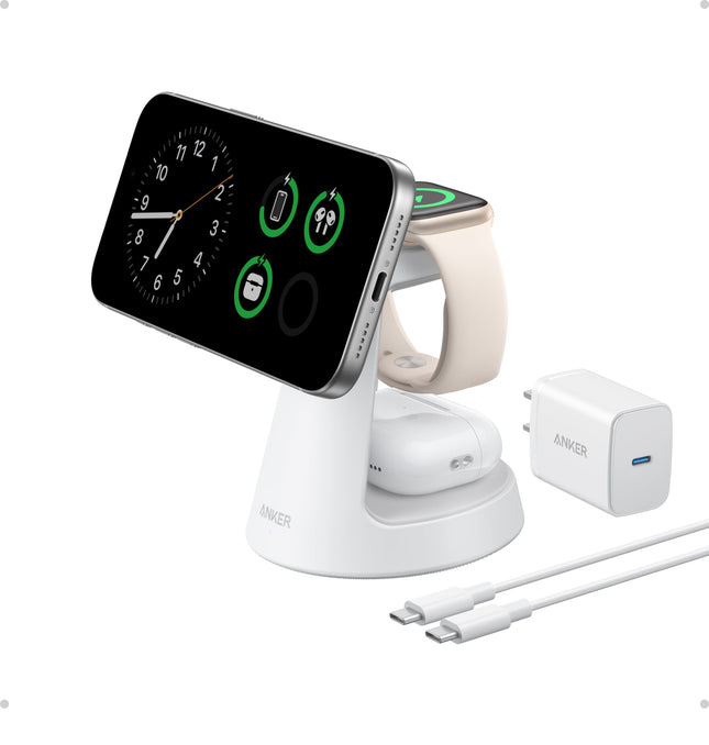 Anker MagGo Wireless Charging Station (3-in-1, Dock Stand)