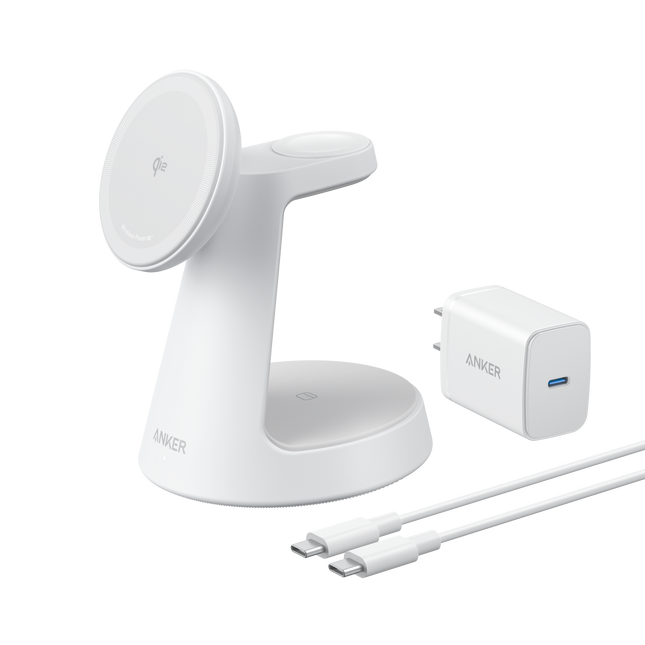 Anker MagGo Wireless Charging Station (3-in-1, Dock Stand)