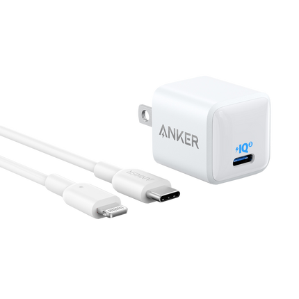 Anker <b>511</b> Charger (Nano) with USB-C to Lightning Cable