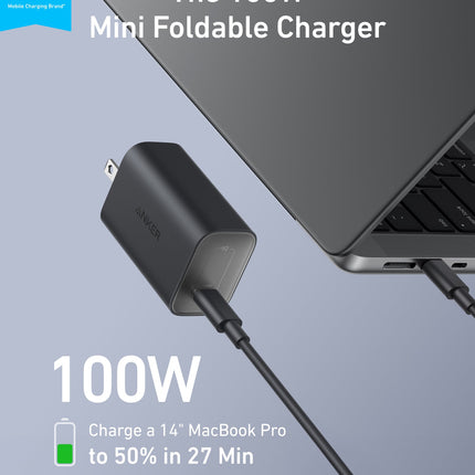 Anker Nano Charger (100W) with USB-C Cable