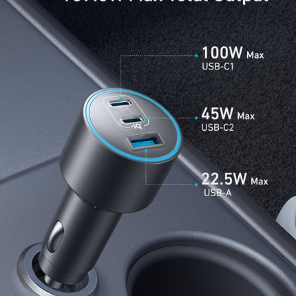 Anker Nano Car Charger (167.5W, 3 Ports)