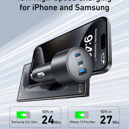 Anker Nano Car Charger (167.5W, 3 Ports)