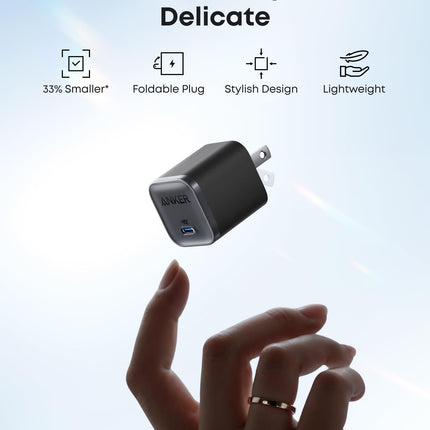 Anker Nano Charger (45W) with USB-C to USB-C Cable