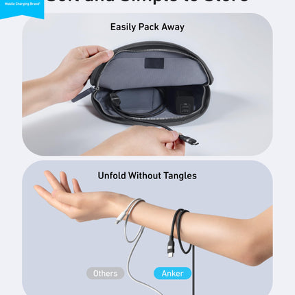 Anker USB-A to USB-C Cable (3 ft/6 ft, Upcycled-Braided)