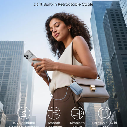 Anker Nano Power Bank (10K, 45W, Built-In Retractable USB-C Cable)