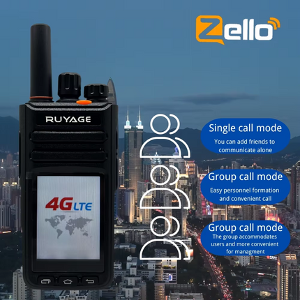 RUYAGE RY90 Touch Screen Zello 4G LTE PoC Radio Walkie Talkie