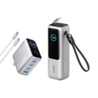 Silver / Power Bank + Charger
