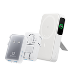 Shell White / 10K Power Bank + Travel Adapter