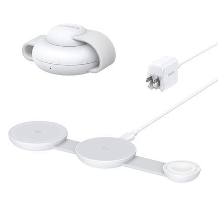 Anker MagGo Wireless Charging Station (3-in-1, Foldable Pad)