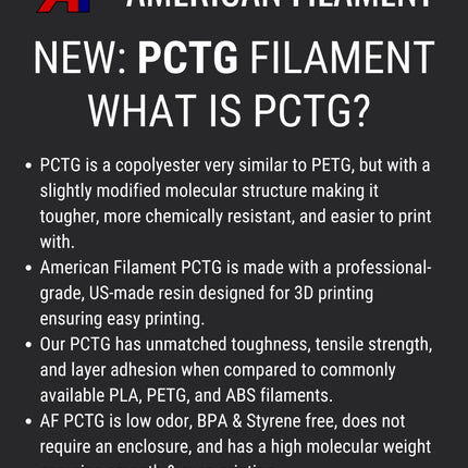 Army Green AF 1.75mm PCTG Filament Made in the USA!